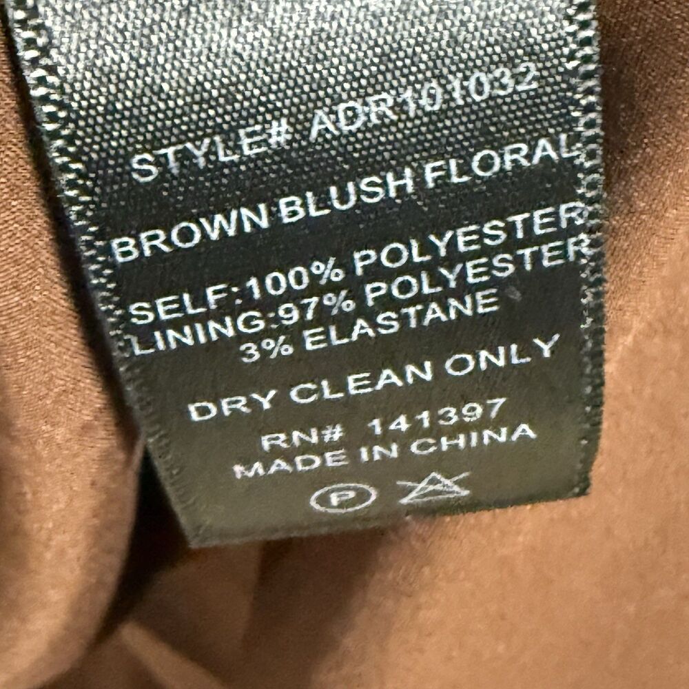 Astr Floral Midi Dress in Brown and Pink - Picture 14 of 14